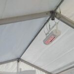 Leje af infrarød elektrisk 2000 watt varmer.