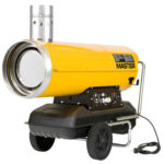 Varmeanlæg, Diesel varmekanon med 2 slanger. OBS: DIESEL MEDFØLGER IKKE.