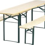 Leje af Komplet bord, bænkesæt i træ.