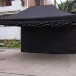 3*6 m sort push-up telt. Leje.