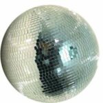 Komplet stativ med speglkugle og spot.